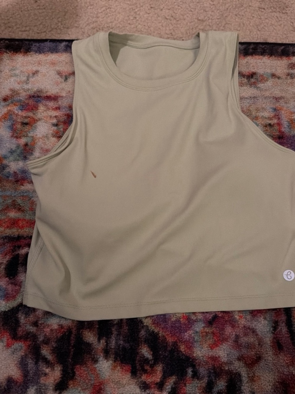 Alphalete Sage Green Crop Tank